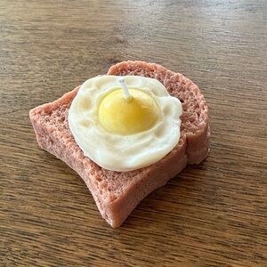 Handmade Egg and Toast Candle - New